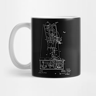 Chain Stitch for Lock Stitch Sewing Machine Vintage Patent Hand Drawing Mug